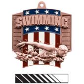 Hasty Awards Patriot Swimming Medal M-776W Hasty Awards Patriot Swimming Medal M-776W