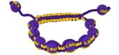 Eagles Wings NCAA LSU Bead Bracelet
