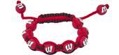 Eagles Wings NCAA Wisconsin Bead Bracelet