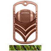 Hasty Awards Dogtag Football Medal M-785F
