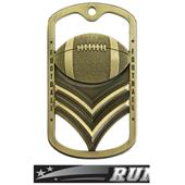 Hasty Awards Dogtag Football Medal M-785F Hasty Awards Dogtag Football Medal M-785F