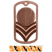 Hasty Awards Dogtag Basketball Medal M-785B Hasty Awards Dogtag Basketball Medal M-785B