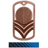 Hasty Awards Dogtag Basketball Medal M-785B