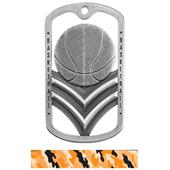 Hasty Awards Dogtag Basketball Medal M-785B