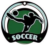 Hasty Awards Glow in the Dark Soccer Medal