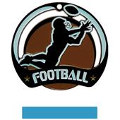 Hasty Awards Glow in the Dark Football Medal