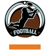 Hasty Awards Glow in the Dark Football Medal