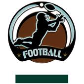 Hasty Awards Glow in the Dark Football Medal