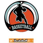 Hasty Awards Glow in the Dark Basketball Medal Hasty Awards Glow in the Dark Basketball Medal