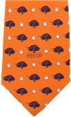 Eagles Wings NCAA Auburn Oaks Silk Neck Tie