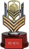 Hasty Awards 6" Baseball Dog Tag Trophy Hasty Awards 6" Baseball Dog Tag Trophy