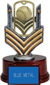 Hasty Awards 6" Baseball Dog Tag Trophy Hasty Awards 6" Baseball Dog Tag Trophy