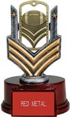 Hasty Awards 6" Football Dog Tag Trophy Hasty Awards 6" Football Dog Tag Trophy