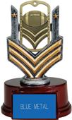 Hasty Awards 6" Football Dog Tag Trophy Hasty Awards 6" Football Dog Tag Trophy