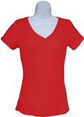 Trecento Ladies/Juniors Short Sleeve V-NeckTee