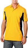 Blue Generation Mens Wicking Colorblock Polo Blue Generation Mens Wicking Colorblock Polo
