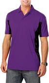 Blue Generation Mens Wicking Colorblock Polo Blue Generation Mens Wicking Colorblock Polo