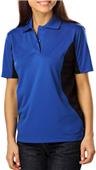 Blue Generation Ladies Colorblock Wicking Polo Blue Generation Ladies Colorblock Wicking Polo