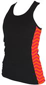 Boxercraft Womens/Girls Chevron Racer Tanks Tops