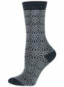 B.ella Lucy Lace Pattern Cotton Crew Socks