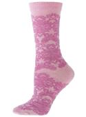 B.ella Chantilly Lace Pattern Cotton Crew Socks