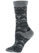 B.ella Chantilly Lace Pattern Cotton Crew Socks