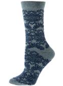 B.ella Chantilly Lace Pattern Cotton Crew Socks