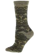 B.ella Chantilly Lace Pattern Cotton Crew Socks