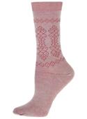 B.ella Hennia Placed Pattern Silky Crew Sock
