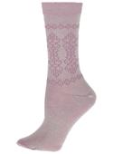 B.ella Hennia Placed Pattern Silky Crew Sock