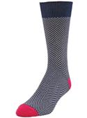 B.ella Mens Dylan Herringbone Dress Crew Socks
