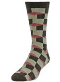 B.ella Mens Cubist All Season Cotton Crew Socks