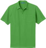 Port Authority Mens Stain-Resistant Pocket Polo