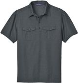Port Authority Adult Pique Double Pocket Polo