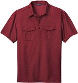 Port Authority Adult Pique Double Pocket Polo