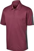 Sport-Tek Adult Active Textured Colorblock Polo