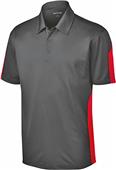 Sport-Tek Adult Active Textured Colorblock Polo