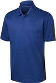 Sport-Tek Adult Active Textured Colorblock Polo