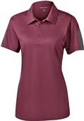 Sport-Tek Ladies Active Textured Colorblock Polo