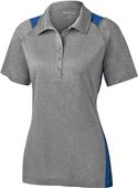 Sport-Tek Ladies Heather Colorblock Contender Polo