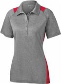 Sport-Tek Ladies Heather Colorblock Contender Polo