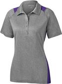 Sport-Tek Ladies Heather Colorblock Contender Polo