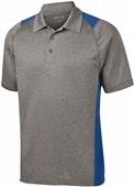 Sport-Tek Adult Heather Colorblock Contender Polo