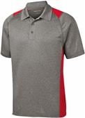 Sport-Tek Adult Heather Colorblock Contender Polo