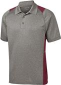 Sport-Tek Adult Heather Colorblock Contender Polo