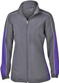 Sport-Tek Ladies Piped Colorblock Wind Jacket