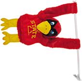 COLLEGIATE Iowa State Cyclones 3D Mascot Car Flag