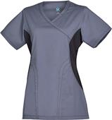 Maevn Empress Women's Contrast Y-Neck Scrub Tops Maevn Empress Women's Contrast Y-Neck Scrub Tops