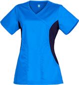 Maevn Empress Women's Contrast Y-Neck Scrub Tops Maevn Empress Women's Contrast Y-Neck Scrub Tops