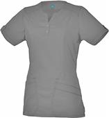 Maevn Blossom Women's European Y-Neck Scrub Tops